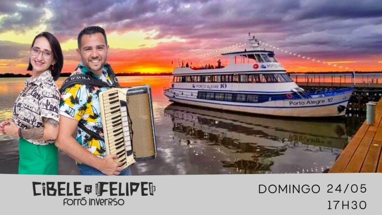  Happy Hour com m&uacute;sica ao vivo - Passeio de Barco em Porto Alegre